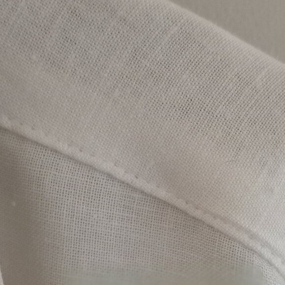 'SADDLEBRED' White Short sleeve Shirt Size XLT Linen blend NWT - Picture 9 of 14